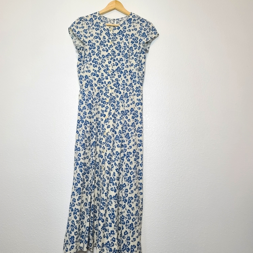 NWT REFORMATION Fauna Milanesa Floral Midi Dress NWT Size 6 - Picture 5 of 8